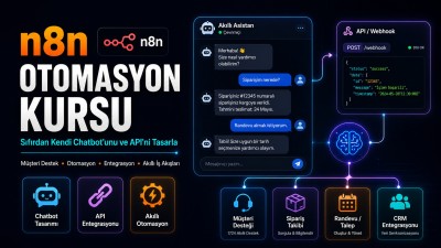 n8n Otomasyon Kursu: Sıfırdan Kendi Chatbot'unu ve API'ni Tasarla
