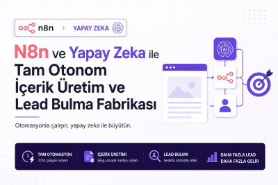 n8n ve Yapay Zeka ile Tam Otonom İçerik Üretim ve Lead Bulma Fabrikası